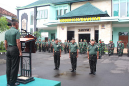 Kodim 1616/Gianyar Laksanakan Upacara Bendera, Wujud Pembinaan Mental Prajurit dan PNS TNI