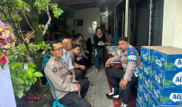 Polres Bandara Ngurah Rai Melayat ke Rumah Duka Ayahanda Aiptu Made Suta