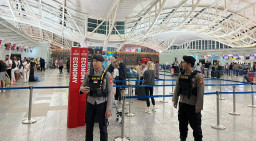 Polres Bandara Ngurah Rai Pastikan Terminal Internasional Tetap Aman dan Kondusif