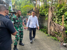 Dandim 1616/Gianyar Turun ke Lapangan Cek Rencana Pembangunan Jembatan Silakarang