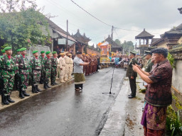 Kodim 1616/Gianyar Gelar Upacara Militer, Antar Kepergian Terakhir Pelda (Purn) I Wayan Ledang