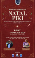 Ketua MIO Bali Ikut Hadiri Perayaan Natal PIKI Persatuan Intelengensia Kristen Indonesia (PIKI) Provinsi Bali