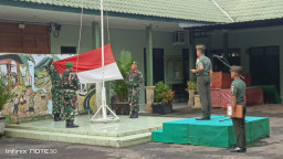 Kodim 1619/Tabanan Gelar Upacara 17-an Perdana 2026, Dandim Tekankan Disiplin dan Profesionalisme Prajurit 