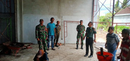 Dandim 1616/Gianyar Tinjau Langsung Pembangunan KDKMP Desa Pering, Pastikan Progres Tepat Waktu