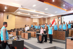 Wakapolda Bali Pimpin Pengambilan Sumpah dan Penandatanganan Pakta Integritas Penerimaan SIPSS T.A. 2026