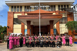 Polres Bandara Ngurah Rai Gelar Upacara Kenaikan Pangkat Periode 1 Januari 2026