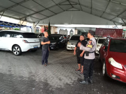 Polres Bandara Siagakan Personel Amankan Ibadah Minggu di Gereja Ekklesia