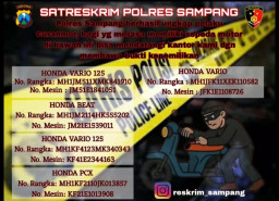 Satreskrim Polres Sampang Berhasil Amankan 5 Motor Hasil Curanmor, Warga Diimbau Cek Kepemilikan