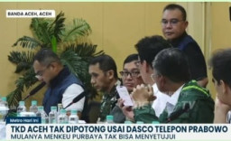 TKD Aceh Tak Dipotong Usai Dasco Telepon Prabowo. 