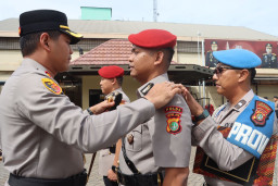 Polres Tanjung Priok Gelar Upacara Serah Terima Jabatan Kasatreskrim