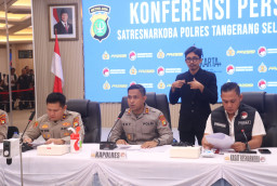 Polres Tangerang Selatan Ungkap Kasus Narkotika Sabu, Ekstasi, dan Sintetis, Amankan 5 Tersangka