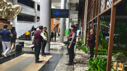 Ciptakan Rasa Aman, Polres Bandara Ngurah Rai Gelar Patroli Gabungan di Terminal Internasional