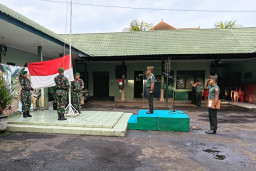 Kodim Tabanan Gelar Upacara Hari Senin, Kasdim Tekankan Dukungan Program Pemerintah 