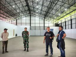 Dandim 1616/Gianyar Cek Langsung Progres Gerai KDKMP Pering, Rampung 100 Persen
