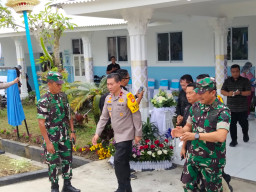 Kodim 1616/Gianyar Kawal Program Pemenuhan Gizi, Danramil Hadir pada Groundbreaking SPPG Polres Gianyar