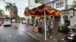 Pengamanan Ibadah Minggu, Polres Bandara Ngurah Rai Pastikan Jemaat Beribadah Nyaman di Gereja Ekklesia