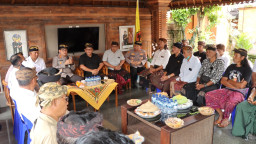 Perkuat Sinergi dengan Tokoh Adat Jaga Kamtibmas, Kapolresta Denpasar Sambangi Puri Agung Peguyangan