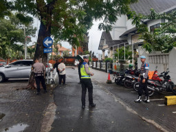 Pengamanan Ibadah Minggu, Polres Kawasan Bandara I Gusti Ngurah Rai Pastikan Jemaat Beribadah Nyaman di Gereja Ekklesia