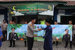 Satgas Bang Jasri Polre Priok, Gelar Kerja Bakti di Masjid Baitul Latief, Pererat Sinergi Ramadhan 1447 H