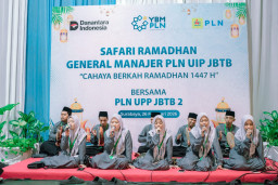 Safari Ramadhan Penuh Kepedulian, PLN UPP JBTB 2 bersama YBM PLN Berbagi Bingkisan kepada Anak Yatim