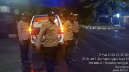Patroli Sahur Polsek Sukomanunggal, Jaga Ramadan Tetap Aman dan Kondusif