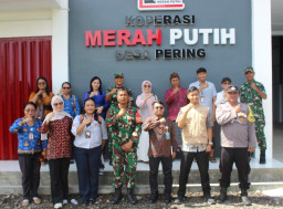 Dandim 1616/Gianyar Dampingi Kunjungan Kementerian Koperasi RI di KDKMP Pering