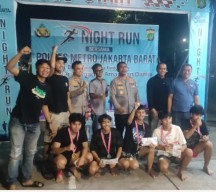 Night Run Polres Metro Jakarta Barat, Ajak Remaja Jaga Ramadhan Aman dan Damai.