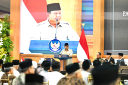 Panglima TNI Hadiri Silaturahmi Presiden Prabowo dengan Kiai dan Tokoh Organisasi  Islam.