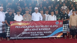 Kapolsek Dentim Hadiri Pesangkepan Agung Pecalang Desa Adat Kesiman, Perkuat Sinergi Jelang Nyepi dan Idul Fitri 2026