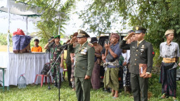 Kodim Tabanan Gelar Upacara Perabuan Militer bagi Pejuang Kemerdekaan I Putu Kuweng di Kediri 