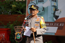 Polres Bandara Ngurah Rai Gelar Apel Pasukan Operasi Ketupat Agung 2026