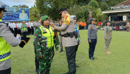 TNI–Polri di Tabanan Siap Amankan Nyepi dan Idul Fitri, Kasdim Hadiri Apel Operasi Ketupat Agung 2026 