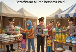 Polres Sampang Gelar Gerakan Pangan Murah Serentak Guna Jaga Stabilitas Ekonomi Masyarakat