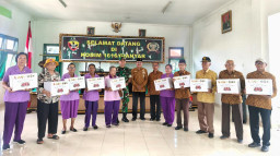 Jelang Nyepi dan Idul Fitri, Kodim 1616/Gianyar Perkuat Silaturahmi dengan Purnawirawan PEPABRI