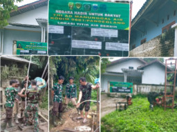 NEGARA HADIR UNTUK RAKYAT: Kodim 0601/Pandeglang Realisasikan Program TNI Manunggal Air Bersih untuk Warga