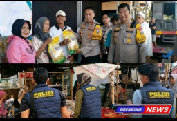Kawal Stok Pangan Lebaran, Satgas Pangan Polres Sampang Ingatkan Pedagang Tak Timbun Bapokting