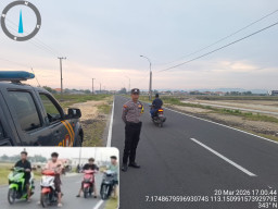 Tantang Polisi di Media Sosial, Aksi Balap Liar di Pangarengan Langsung Dibubarkan Iptu Iwan Suhadi 
