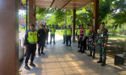 Wujudkan Bandara Aman dan Kondusif, Satgas Preventif Ops Ketupat Agung Polres Bandara Patroli di Terminal Domestik