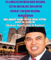 Media Bidik Nasional dan LBH Mengucapkan Selamat Hari Raya Idul Fitri 1447 H