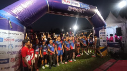 Dandim 1616/Gianyar Bersama 800 Runners Semarakkan Depo Bagoes Run 2026 di Lapangan Chandra Muka