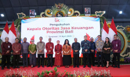 Sinergi Jaga Stabilitas Ekonomi, Wakapolda Bali Hadiri Pengukuhan Kepala OJK Provinsi Bali
