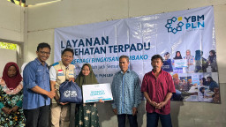 Layanan Kesehatan Terpadu di Mojokerto, YBM PLN UIP JBTB salurkan Pemeriksaan Gratis dan Sembako
