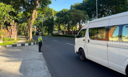 Polres Bandara Ngurah Rai Intensifkan PH Pagi, Arus Lalin Lancar dan Keamanan Terjaga