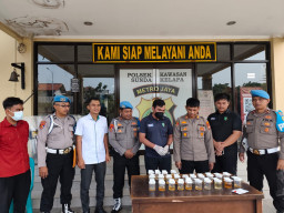 Operasi Gaktibplin dan Tes Urine di Polsek Sunda Kelapa  Seluruh Personel Negatif Narkoba.
