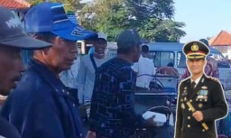 Kapolres Sampang Gelar Aksi Humanis Berbagi Nasi Kotak untuk Tukang Becak di Sepanjang Jalan Protokol