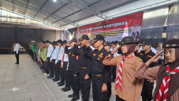 Kapolres Sampang Pimpin Apel "Sabuk Kamtibmas", Libatkan Ojol hingga Abang Becak