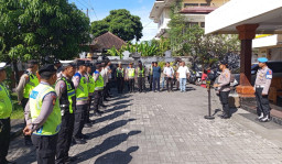 Jelang May Day 2026, Polsek Dentim Gelar Apel Kesiapan Pengamanan