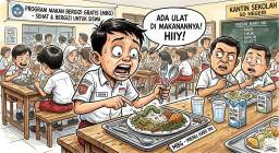 Bola Panas MBG, Dugaan Dapur Makan Gratis SPPG Pulau Maya Berulat, Kesehatan Siswa Terancam