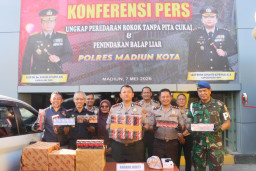 Polres Madiun Kota Gagalkan Pengiriman 3,1 juta Batang Rokok Ilegal Lintas Provinsi