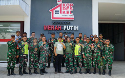 Samakan Persepsi Babinsa, Letkol Inf Gafur Thalib Pantau Pembangunan KDKMP di Jembrana